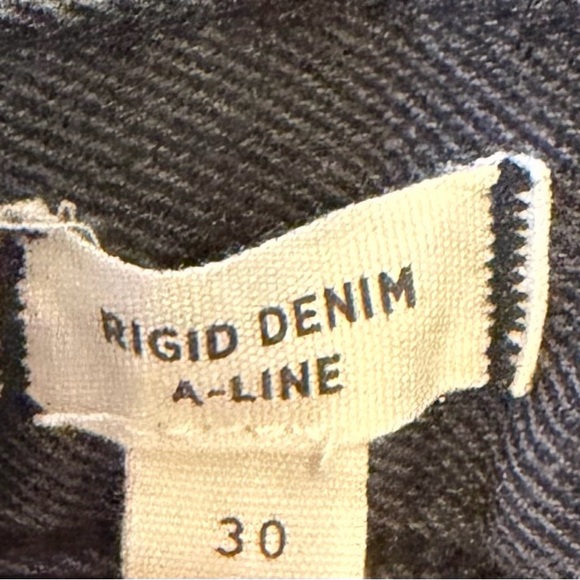 Madewell Faded Black Denim Mini Skirt - Picture 7 of 8